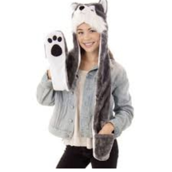 Puppy Hat Scarf glove combo!  One size fits most Adult - Picture 9 of 12